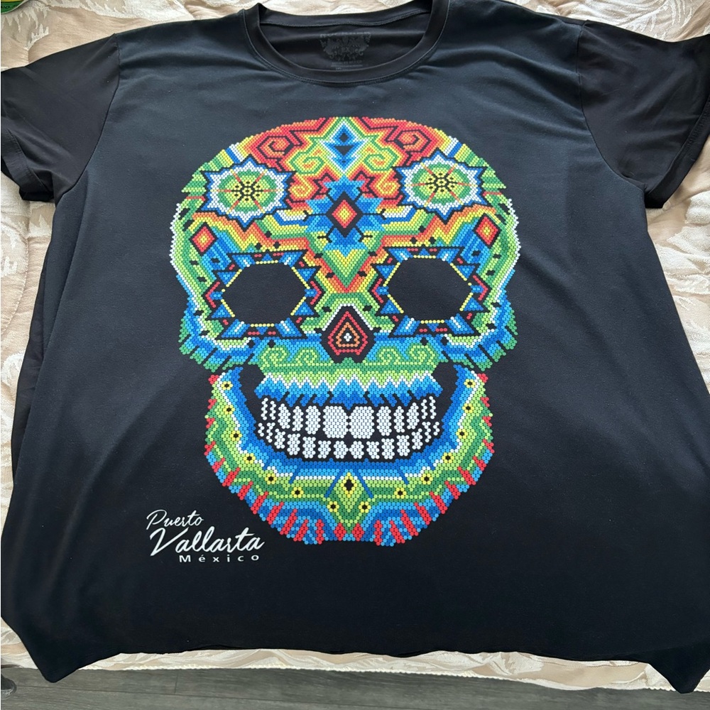 Mardi Gras tee shirt, 2X size, rockher brand from Puerto Vallarta, Mexico